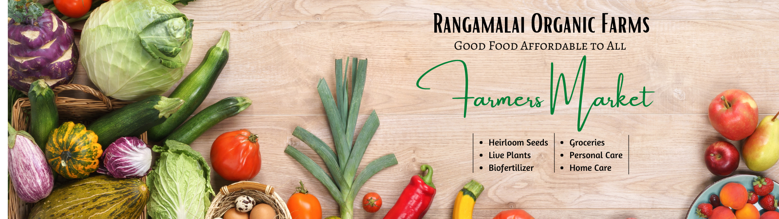 Welcome to Rangamalai Organic Farms (ROF) - Farmer Market