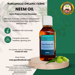 100% Pure Cold Pressed Neem Oil