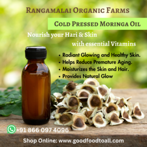 Cold Pressed Organic Moringa Oil – Super food for your Skin and Hair