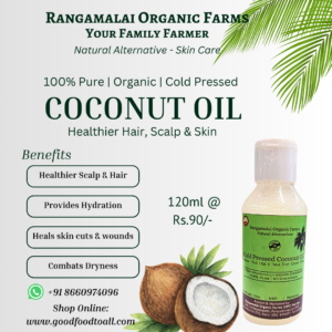 100% Pure Cold Pressed Coconut Oil – Healthier Hair & Scalp