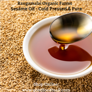 Cold Pressed Organic Sesame oil | Gingelly oil, 500ml