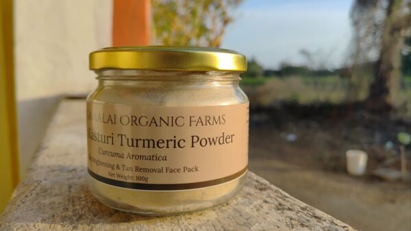 Kasturi Manjal / Wild White Turmeric Powder [Curcuma Aromatica] - Skin Brightening & Tan Removal Face Pack