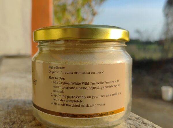 Kasturi Manjal / Wild White Turmeric Powder [Curcuma Aromatica] - Skin Brightening & Tan Removal Face Pack - Image 2